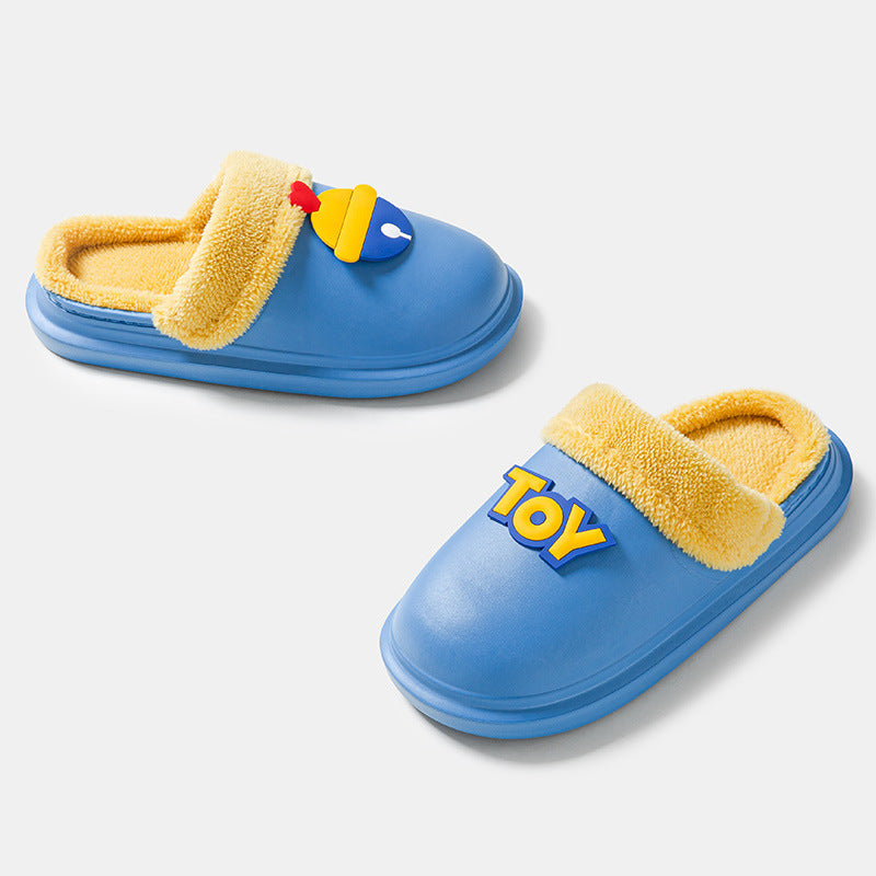 Wholesale Winter Indoor Home Thick Bottom Anti slip Warm Cute Hairy Cotton Winter Slippers